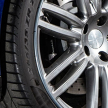 Close up of a Maserati alloy wheel rim AlloyGators 