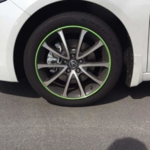 White Lexus with Green AlloyGators