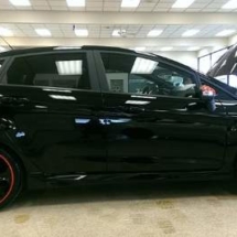 Black Ford Fiesta with Red AlloyGators
