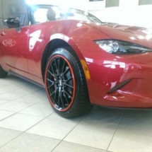 Red Mazda with Red AlloyGators