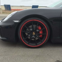Black Porsche with Red AlloyGators