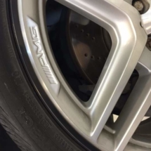 Mercedes Alloy wheel with Black AlloyGators