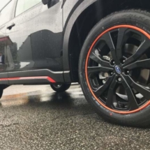 Black Subaru with Orange AlloyGators