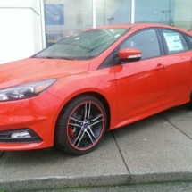 Orange Ford Focus with Red AlloyGators