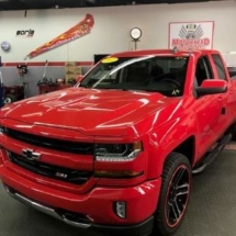 Red Chevrolet with Red AlloyGators